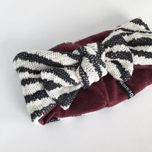 Indlæs billede til gallerivisning Baby Pandebånd i zebra look - TrikkerDesign
