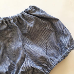 Bloomers i småternet bomuld med lille baglomme str. 9-18 mdr. - TrikkerDesign