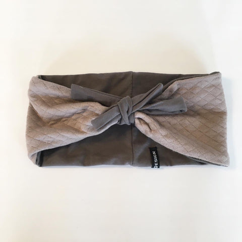 Pandebånd i beige quilt og sløjfe - TrikkerDesign