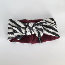 Indlæs billede til gallerivisning Baby Pandebånd i zebra look - TrikkerDesign
