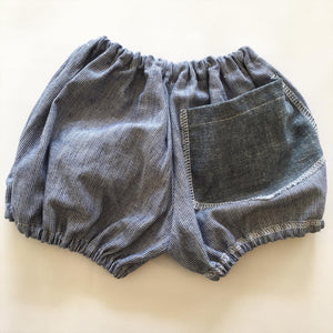 Bloomers i småternet bomuld med lille baglomme str. 9-18 mdr. - TrikkerDesign