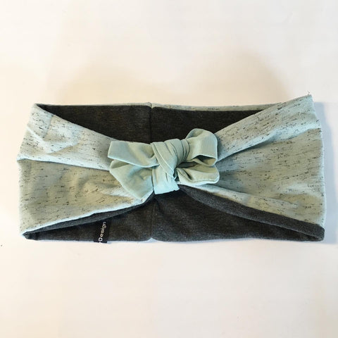 Pandebånd i mint Isoli og grå stretch - TrikkerDesign